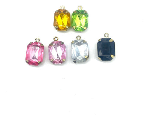 Las Perlas Gemas Fiesta Brillos Dije Para Aro Collar Soldable 8 Piezas 0