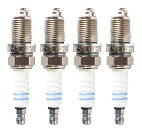 Bosch FR7DC+ Spark Plug Kit X4 for P206 Clio 0