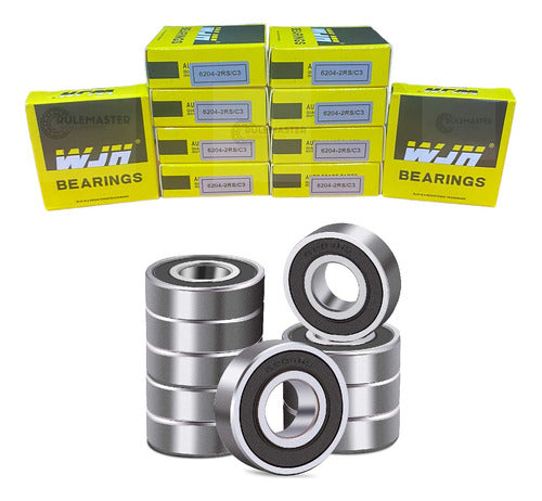 KZ Bearings Kit Rodamientos Rulemanes 6203 - 6204 X 5 Unidades Cada Uno 1