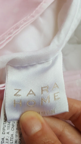 Chichonera Zara Home Impecable Rosa Y Blanco  1.72cm X44cm 2