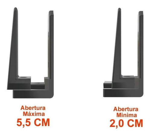 Suporte Parede Para Roteador Modem Vivo Fibra Net Parafusos 2