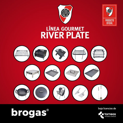 Tabletop Stainless Steel Grill River Plate Official License 2