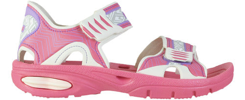 Ginga Papeete Atomic Kids Sandals Pink/White 0