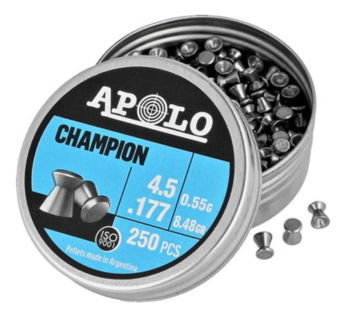 Apolo Champion Cal 177 4.5 Mm 0.55gr X500 Units 3