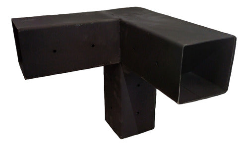 90° Metal Corner Bracket for 4x4 Wood Pergola Post - Metal Construction 0