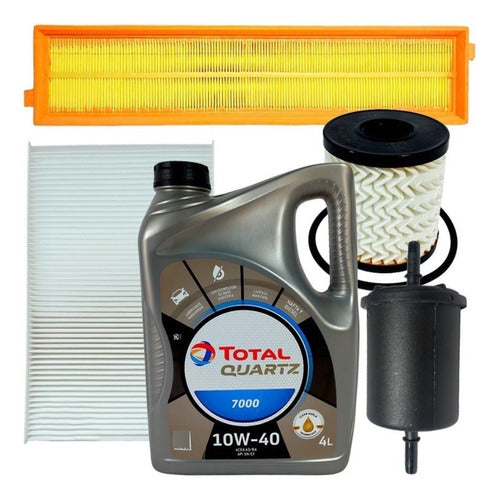 Citroën Kit 4 Original Filters + Oil for C4 1.6 16v - 2011 0