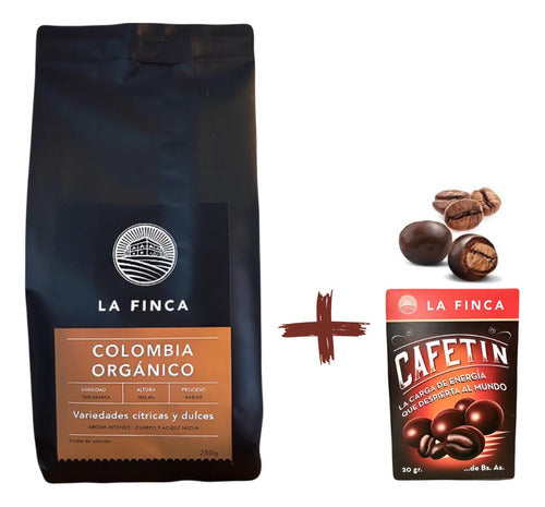 La Finca Cafè: 250g Cafè Especialidad Colombia Orgánico + Cafetin De Bs As 0