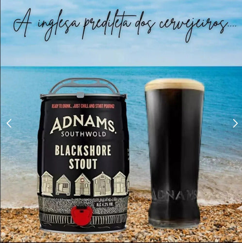 Cerveja Adnams Blackshore Stout Barril 5 Litros 2