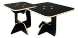 Alamaipu Stackable Bench 40x40cm MDF with Black Veneer 0