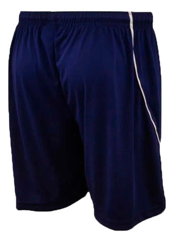 Team Gear Short Futbol Hombre Vivo Curvo Azul Marino Cli 1