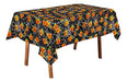 Juanalalo Halloween Black Pumpkin Spiderweb Tablecloth 1.37x1.83 Metal 6