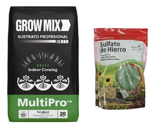 Multipro Growmix Substrate 20L with Iron Sulfate 500g 0