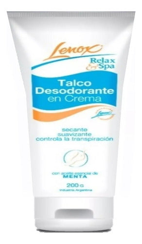 Lenox Talco Desodorante En Crema Menta Relax & Spa 0