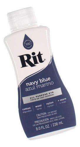 Tinte Rit Líquido  Amplia Gama De Colores  8 Oz Azul Marino 1