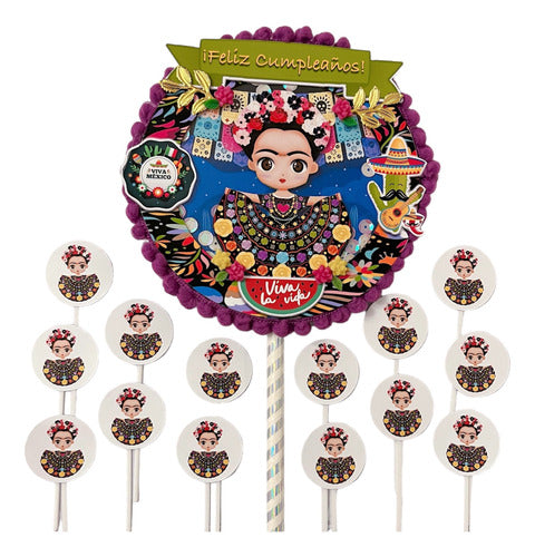 Artcraftstudio Adorno De Torta Frida Khalo 0