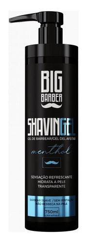 Shaving Gel De Barbear Big Barber 750ml Menthol Para Pezinho 0