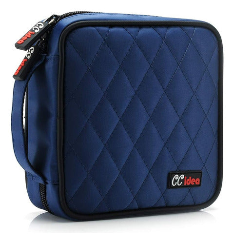 Ccidea 40 Capacity Cd/dvd Case Holder Portable Disc Wallet Storage Binder Nylon Cd Bag (Blue) 0