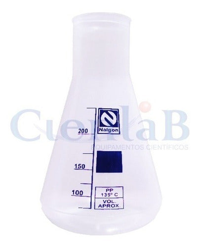 Erlenmeyer Graduado Boca Estreita 250ml Autoclavável 1