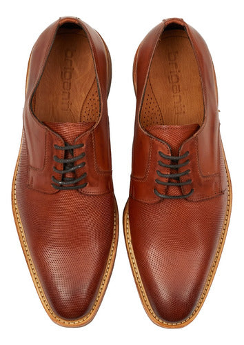 Men's Leather Dress Shoe Elegant Brogued Loafer by Briganti 3