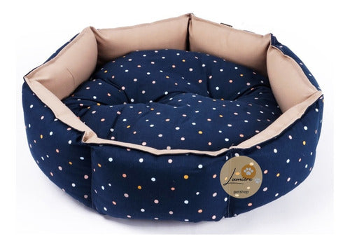 Lumière PetShop Cozy Bed for Pets with Printed Design - Cucha Camita Cuna Moises Para Mascotas Gato Y Perro