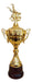 Gold Plastic Judo Trophy Cup with Wooden Base 46 cm 0