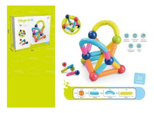 Magnetic Bars and Balls Building Set 3