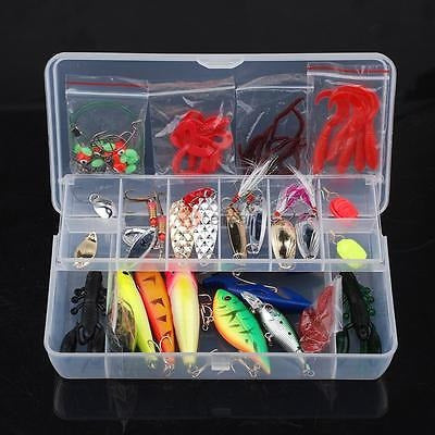 101pcs Caída Útil Pesca Señuelos Crankbaits Sábalos Trucha B 2