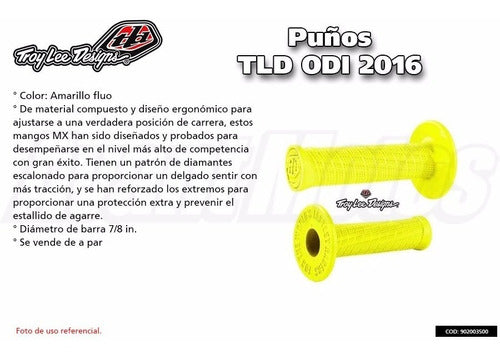 Puños Motocross Odi Troy Lee Designs Tld Amarillo Avant 2