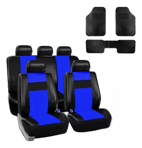 Max Tuning Car Seat Covers for Citroen C4 C3 5 Berlingo + 3-Piece Carpet Set 1