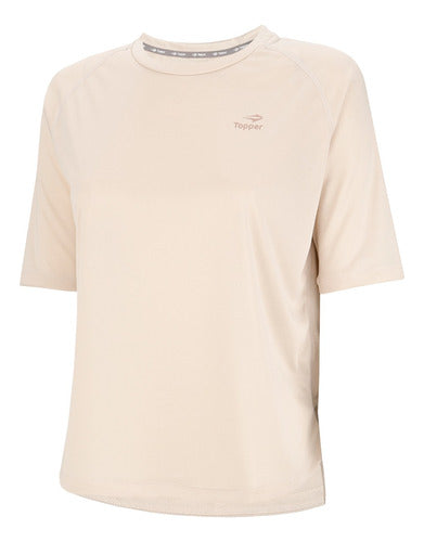 Topper Training Loose Women's Beige T-Shirt 166068 Eezap 0