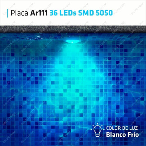 LED SMD 5050 36-Light Plaque Pool Light Replacement 2