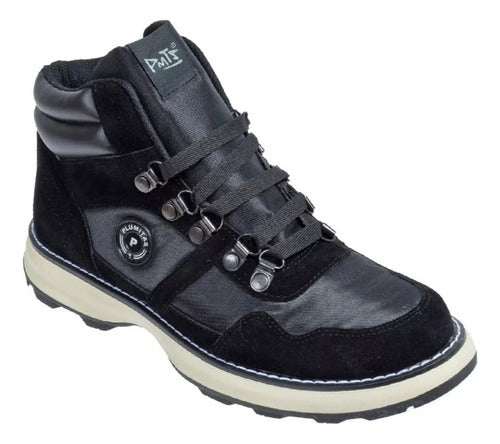 Plumitas Bota Borcego Trekking Impermeable Nieve Suela Goma Ng Pr 0