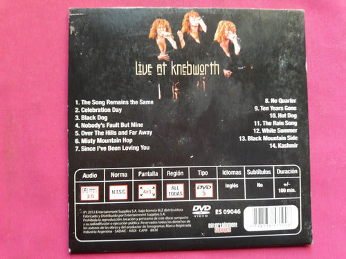 Led Zeppelin - Live At Knebworth - Dvd 2012 Argentina 2