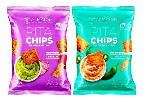 Almadre Pita Chips De Masa Madre - Jalapeño & Cebolla 3