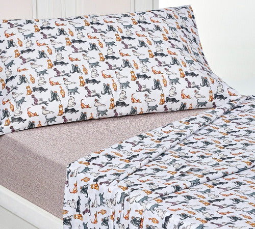 Children's Bed Sheets 1.5 Twin Danubio Percal 54