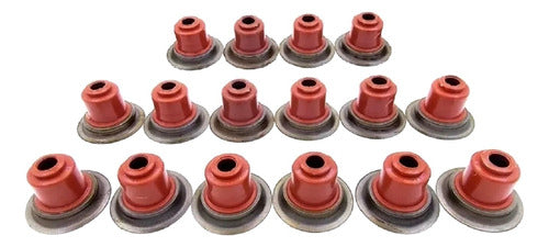 Dodge V8 318 GTX - Set of 16 Valve Seals with Spring Support 0