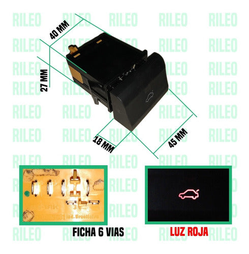 Llave Tecla Apertura Baul Volkswagen Fox Suran 2005 A 2009 1