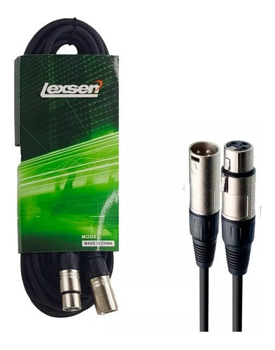 Lexsen XLR Canon to Canon Microphone Cable, 6 Meters 0