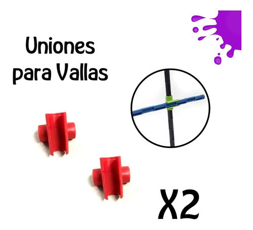 Uniones Para Bastones De Vallas 2 Unidades 1