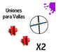 Uniones Para Bastones De Vallas 2 Unidades 1