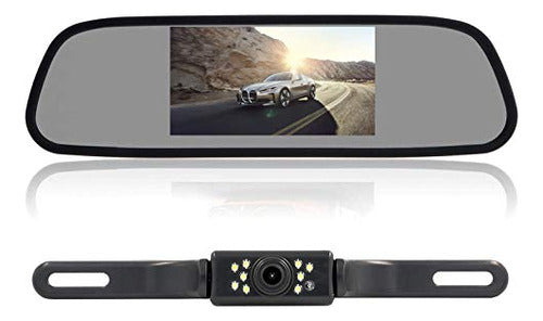 Weikailtd Backup Camera And Monitor Kit, 4.3  Car Vehicle Re 0