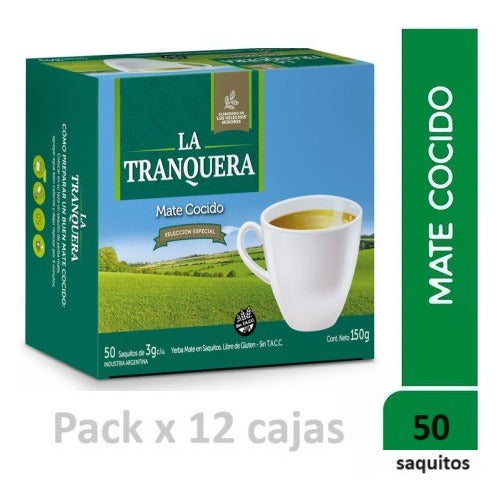 Pack Mate Cocido La Tranquera 50 Saquitos X 12 Cj- Dh Tienda 0