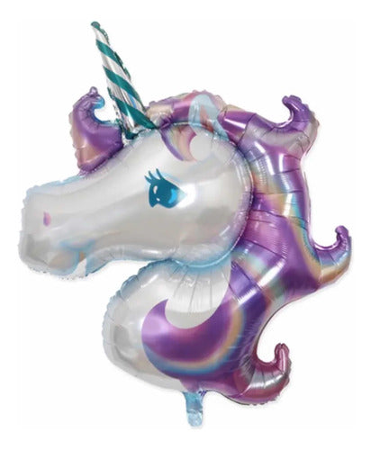 Deco Estrella Set Globos Unicornio Decorativo Kit Happy Birthday Pastel 2