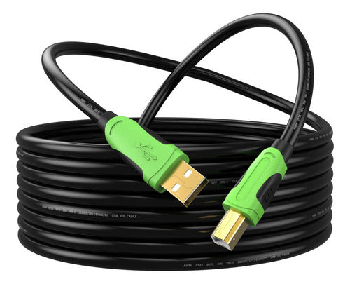 Xxone - Cable De Impresora Usb De 20 Pies, Cable De Impresor 0