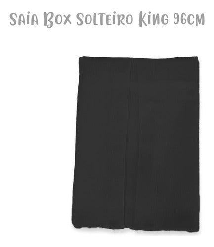 Saia Para Box Solteiro Especial King 96x203x32cm Preta 4