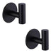 Zuvky 2 Towel Hooks Bathroom Accessories - Matte Black 0