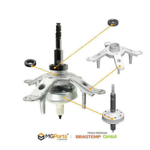 Kit Mecanismo Lavadora Brastemp Bwu11ae - Original 3