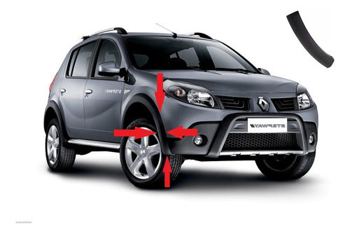 Sandero Stepway 2009 2010 Fender Paragolpe Delantero Derecho 0