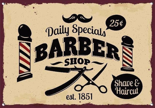 Retro Artistry 10 Retro Metal Signs for Barbershop and Decor 4