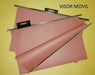 Pack of 100 Hanging Folders with Fixed or Mobile Visor - Brick Color, 170g, Legal Size 1
